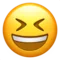 Grinning Squinting Face emoji on iPhone