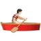 Person Rowing Boat: Light Skin Tone emoji on iPhone