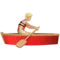 Person Rowing Boat: Medium-Light Skin Tone emoji on iPhone