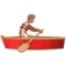 Person Rowing Boat: Medium Skin Tone emoji on iPhone