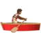 Person Rowing Boat: Medium-Dark Skin Tone emoji on Apple iOS 13.3