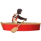 Person Rowing Boat: Dark Skin Tone emoji on iPhone (iOS 14.6)