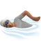 Person Swimming: Medium Skin Tone emoji on Apple iOS 16.4