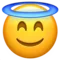 Wajah Tersenyum dengan Halo emoji di Apple iOS 17.4