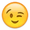 Winking Face emoji on Apple iOS 5.1