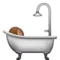 Pessoa tomando banho: tom de pele médio emoji no Apple iOS 9.3