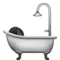 Person som badar: Mörk hudton emoji på iPhone (iOS 9.1)