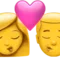 Ciuman: Wanita, Pria emoji di iPhone (iOS 14.5)