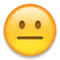 Neutralt ansigt emoji på Apple iOS 9.0