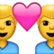 ️ Couple with Heart: Man, Man emoji on Apple iOS 9.1