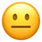 Neutral Face emoji on Apple iOS 10.3