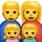 Family: Man, Woman, Girl, Boy emoji on Apple iOS 9.1