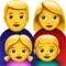 Family: Man, Woman, Girl, Boy emoji on Apple iOS 10.3
