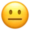 Neutral Face emoji on iPhone