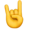 Sign of the Horns emoji on iPhone