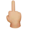Mittelfinger: Mittlerer bis heller Hautton Emoji auf Apple iOS 16.4