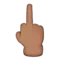 Prostředníček: Střední odstín pleti emoji na Apple iOS 9.1
