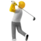 Person Golfing emoji on iPhone