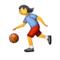 Persoon die een bal stuitert emoji op Apple iOS 9.1
