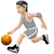 Persona che fa rimbalzare la palla: carnagione chiara emoji su Apple iOS 17.4