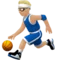 Person Bouncing Ball: Medium-Light Skin Tone emoji on Apple iOS 10.0