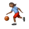 Person Bouncing Ball: Medium-Dark Skin Tone emoji on Apple iOS 9.1