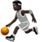 Orang yang Memantulkan Bola: Warna Kulit Gelap emoji di iPhone (iOS 14.5)