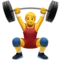 ️ Person Lifting Weights emoji on Apple iOS 11.3