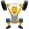 Person Lifting Weights emoji on iPhone