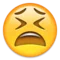 Vermoeid gezicht emoji op Apple iOS 9.3