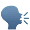 ️ Talende hoved emoji på Apple iOS 12.2