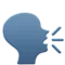 Speaking Head emoji on iPhone