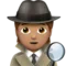 Detective: Medium Skin Tone emoji on iPhone
