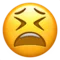 Tired Face emoji on iPhone