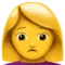 ️ Woman Frowning emoji on Apple iOS 10.0