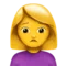 ️ Woman Frowning emoji on Apple iOS 11.3