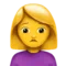 ️ Woman Frowning emoji on Apple iOS 17.4