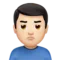 ️ Lelaki Merajuk: Ton Kulit Cerah emoji di Apple iOS 17.4