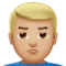 ️ Muž s našpulenými ústy: Středně světlý odstín pleti emoji na Apple iOS 10.0