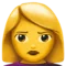 ️ Woman Pouting emoji on Apple iOS 10.0
