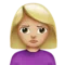 Woman Pouting: Medium-Light Skin Tone emoji on iPhone