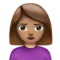 ️ Woman Pouting: Medium Skin Tone emoji on Apple iOS 17.4