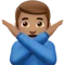 ️ Bărbat care face gestul „nu”: Ten mediu emoji pe Apple iOS 13.2