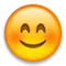 Smiling Face with Smiling Eyes emoji on Apple iOS 5.0