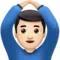 Man Gesturing OK: Light Skin Tone emoji on iPhone (iOS 13.1)