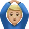 Man Gesturing OK: Medium-Light Skin Tone emoji on iPhone