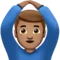 ️ Uomo che fa un gesto OK: carnagione media emoji su Apple iOS 14.2