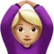 ️ Woman Gesturing OK: Medium-Light Skin Tone emoji on Apple iOS 12.2