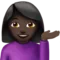 ️ Woman Tipping Hand: Dark Skin Tone emoji on Apple iOS 16.4