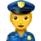 女警官 iPhone 上的表情符号 (iOS 11.3)